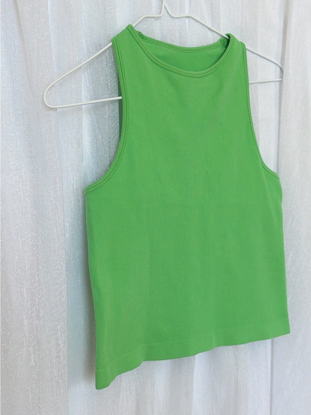 Free People Green Ribbed Tank Top - Women's Sleeveless Top